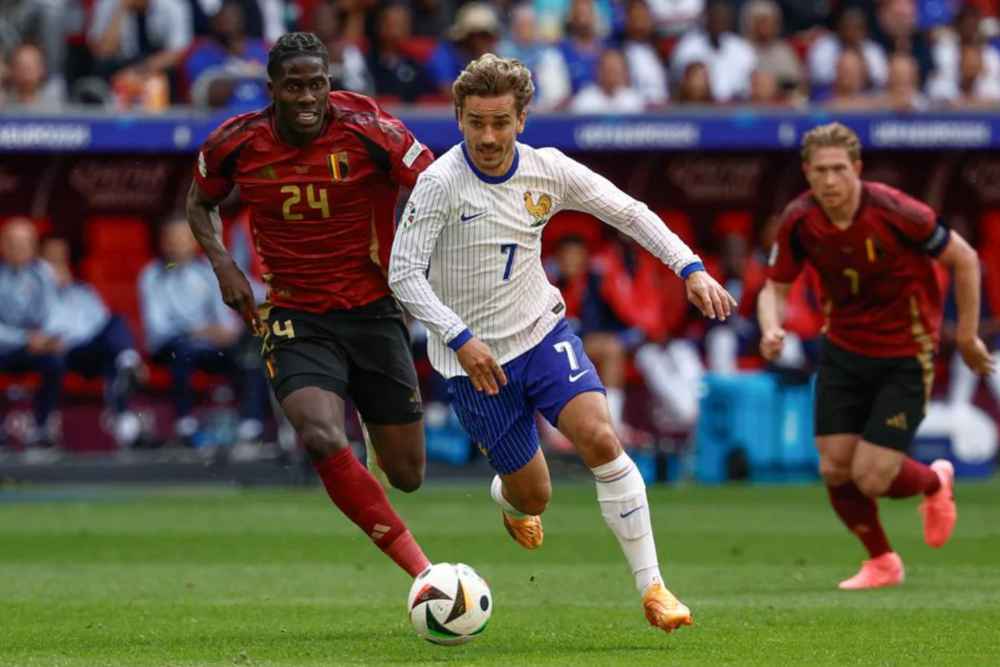 Hasil Prancis vs Belgia di babak 16 besar Euro 2024